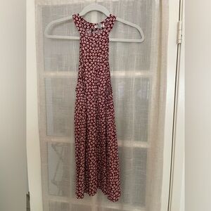 Urban Outfitters Red floral mini dress